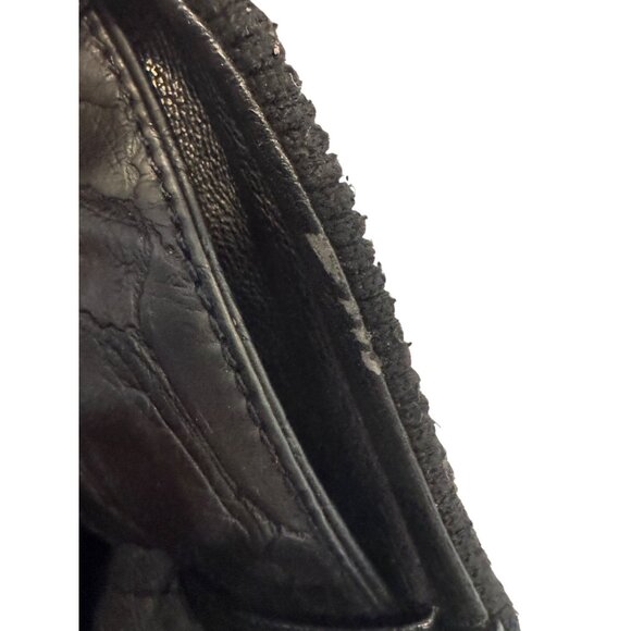 Vintage Members Only Womens Quilted Faux Leather Bomber Jacket Medium Black - Picture 6 of 10